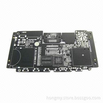 6-layer PCB with Black Solder Mask, HASL Lead-free